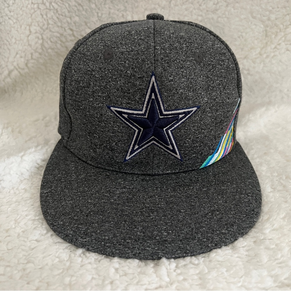 Dallas Cowboys Hat/Cap, Snap Back, New Era, 9fifty, NFL Crucial Catch, grey